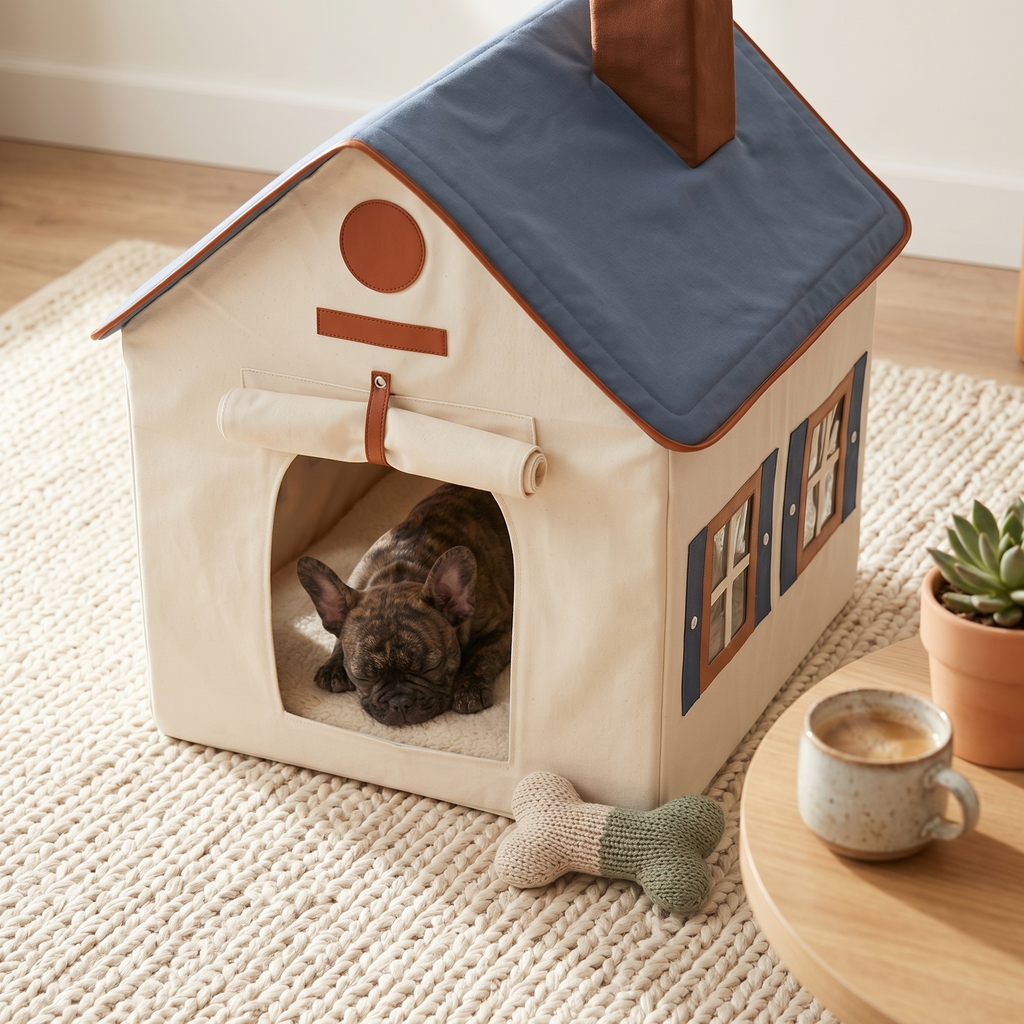 The Bungalow - Premium Indoor Fabric Dog House